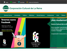 Tablet Screenshot of culturalareina.cl